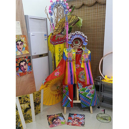 Chinese Opera paintings together with costume items 2015